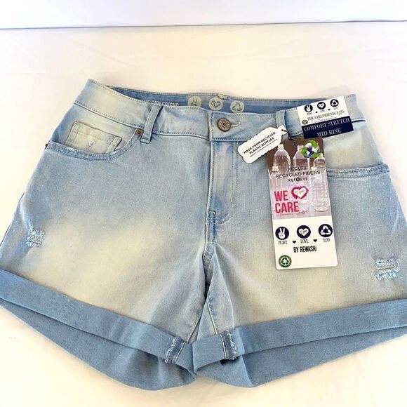 Rewash Reprieve The Girlfriend Mid Rise Shorts - Picture 1 of 8